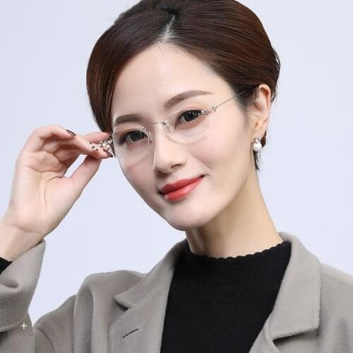 Iboode Classic Reading Glasses Ultralight Rimless Men Women Presbyopic Spectacle Fashion Comfortable Resin Lens Reader Eyewear