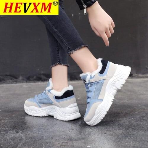 Creepers Ankle Boots Women Platform Boots Female Winter Boots Lace-Up Winter Sneakers Women Shoes Booties Women Footwear