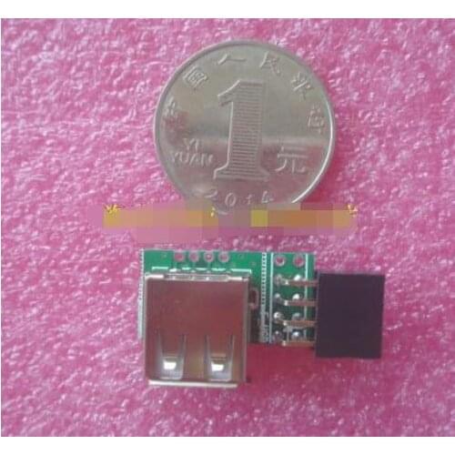 Motherboard 9/19-pin Pin Conversion Dual-port USB Head 2.0/3.0 Female Socket Extender Connected to U Disk DOM