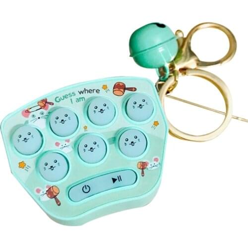 Mini Hamster Memory Game Toy Keychain Led Electronic Hamster Button Game Machine Fidget Childrens Adult Toys H3CD