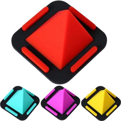 Washable Silicone Phone Holder Pyramid Shape Non-Slip Adjustable Viewing Angles Smartphone Desk Stand