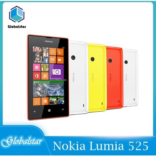 Nokia Lumia 525 Refurbished Original Nokia 525 Windows mobile phone dual core 4'' IPS 8GB 5.0MP one year warranty Refurbished