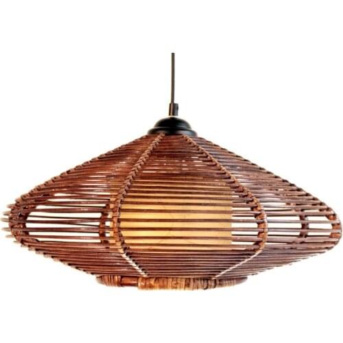 Southeast Asia Handmade Rattan Pendant Light Modern Study Room Fixture Lamp Living Room Coffee House Pendant Lightings Lamp