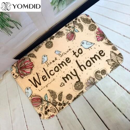 Bird flower Printed Door Mat Non-Slip Doormats Area Rugs and Carpets Floor Bathroom Kitchen Carpet Toilet Tapete Alfombras