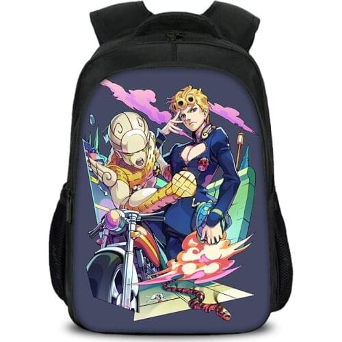 Janpan Style Rugged Backpack For Teenager Boys Killer Queen JOJO 3D Printing Primary Childrend Anime School Bags Backpacks Nylon