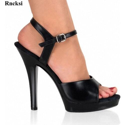Rncksi New Ladys Sexy 5 Inch High Heels Shoes 13 CM High Heels Fashion Sandals Womens Night Club Pole Dancing Shoes