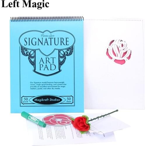 The Rose Pad (complete kit) -- Trick , For Magician Magic Tricks Stage Illusion Gimmick PropsThe Rose Pad (complete kit) -- Tric