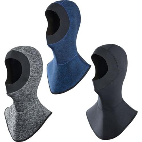 3MM Neoprene Professional Diving Helmet And Shoulder Snorkeling Equipment Hat Cap Winter Swimming Warm Diving Suit Headgear