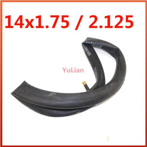 Mountain Bike Butyl Rubber Inner Tube Tire 14x1.75 / 2.125 Nozzle Bicycle Spare