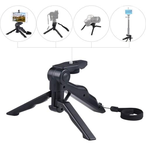 Andoer Mini Camera Smartphone Tripod Stand Support Holder Hand Grip Stabilizer for iPhone for Samsung Galaxy S7/S6