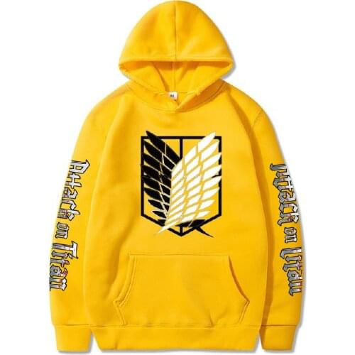 Hoodies Attack on Titan Pullovers Harajuku Japanese Anime Uchiha Printed Men Women Streetwear Fashion Casual Unisex Sweatshirt