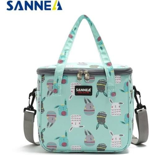 Outdoor Insulated Lunch Bag Cooler Camping BBQ Picnic Lunch Box Tote Backpack Thermal Bento Box Food Storage Shoulder Bag