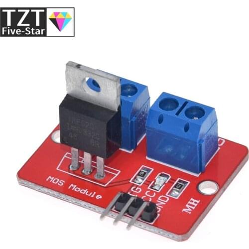 Smart Electronics 0-24V Top Mosfet Button IRF520 MOS Driver Module For Arduino MCU ARM Raspberry pi