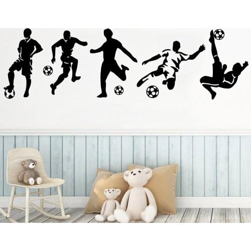 Diy Beckham Football Vinyl Wall Sticker For Male Youth Bedroom Decor Stickers Wall Decals Boys Room Wallpaper voetbal stickers