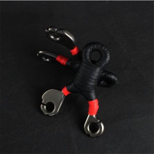 High Quality Pocket Fishing Black Titanium Steel Hunting Slingshot Fishing catapult big Promotion Wholesale Sling shot