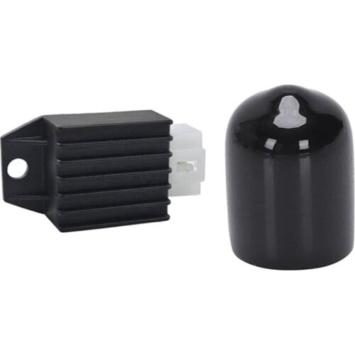 12V 4 Pin Rectifier Regulator for 50Cc Pit Quad Dirt Bike Atv Buggy & Vacuum Line Caps for Chevy Ford Mopar Assorted Kit