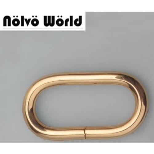 20pcs 5 colors 3.8cm 1.5 inch Gold bags purse Strapping Webbing,Pets Collar Backpack Bag Parts Accessories Oval Ring