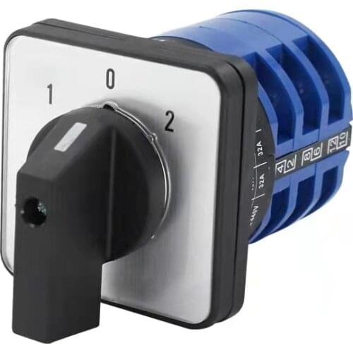AC 660V 32A 12 Terminals 3 Positions Rotary Selector Cam Changeover Switch