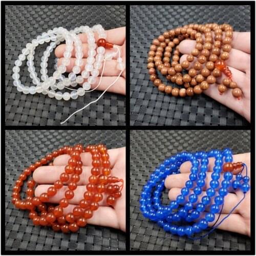 Natural Jade Bracelet Men and Women Round Beads Jade Bracelet Jadite Charm Fine Jewelry Fashion Accessories