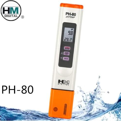 HM Digital PH-80 Waterproof PH Temperature Meter Hydro With Automatic Calibration Function Water Quality PH Tester 40% Off