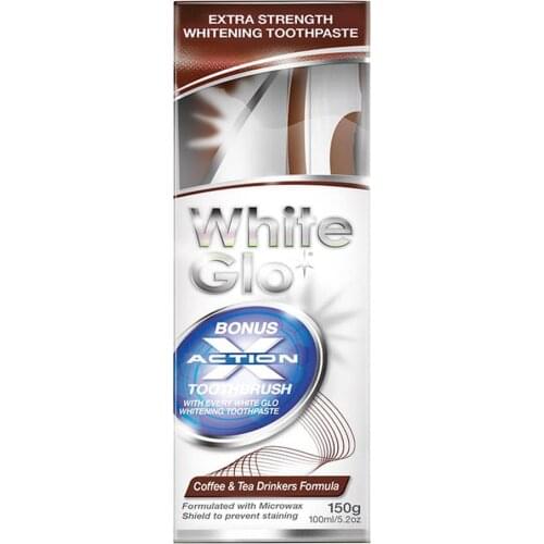 Coffee and Tea Drinkers Formula - Whitening Toothpaste 150 Gr - Toothbrush Gift