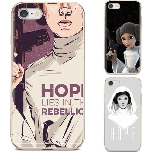 For Huawei Y6 Y5 2019 For Xiaomi Redmi Note 4 5 6 7 8 Pro Mi A1 A2 A3 6X 5X 7A Princess Leia Pretty Flexible Soft Skin Cover