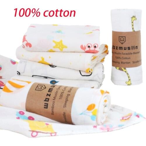 Ba Ma Cotton Muslin Swaddle Photography Background Stroller Cover Baby Infant Newborn Gift Cloth Diaper Wrap