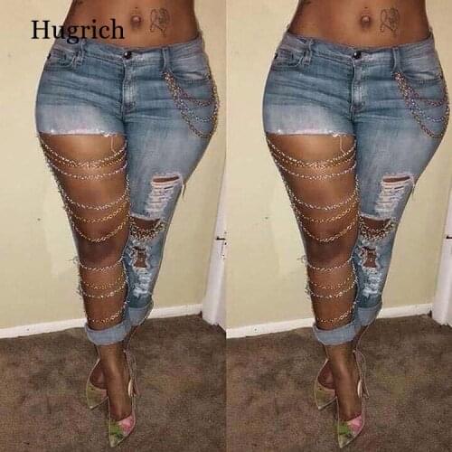 Женские рваные джинсы Hugrich China At AliExpress