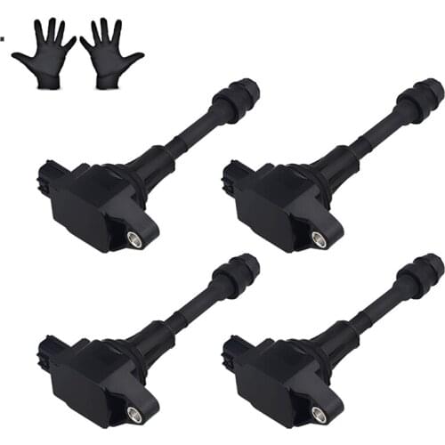 4 Pcs 22448-ED000 22448-JA00A 22448-JA00C Ignition Coil Replacement For Nissan Altima Sentra Rogue Versa For Infiniti QX60