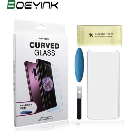 Nano Liquid Film For Samsung S11 S10 Note 10 8 9 S9 S8 Plus UV Full Glue Tempered Glass Screen Protector For Galaxy S11 S10 Plus