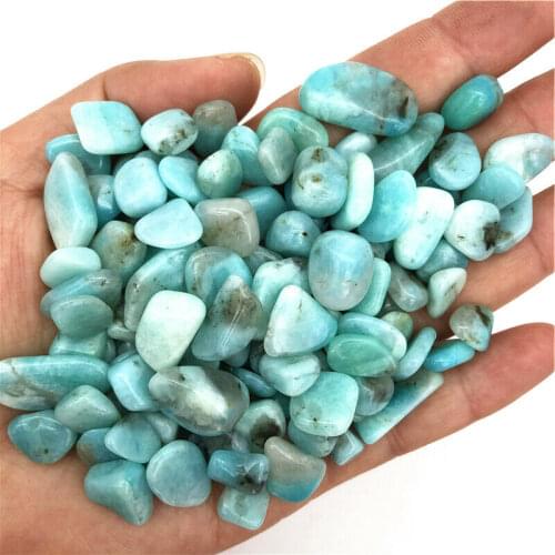 Wholesale 50g 8-12mm Natural Crystal Amazonite Stone Polished Crystal Gravel Stones Specimen Healing Natural Quartz Crystals