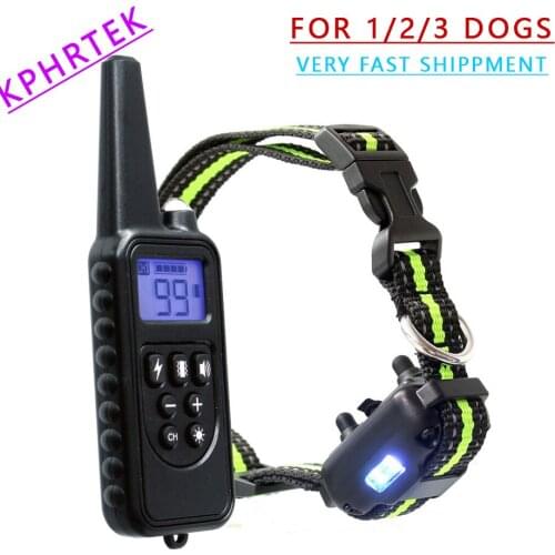 Dog Shock Collar Remote Waterproof Electric Large Training Rechargeable New