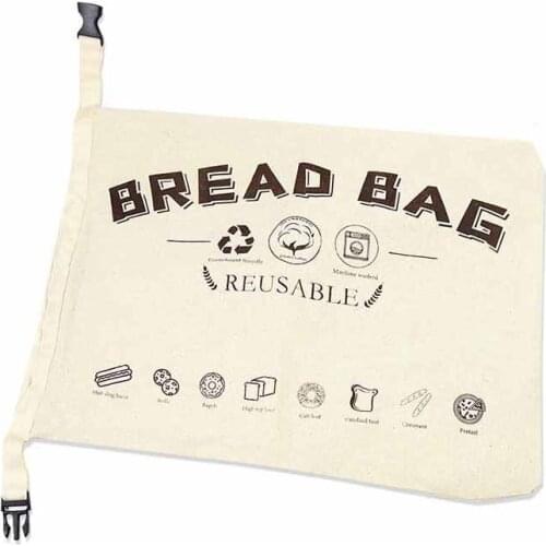 Bread Bags,Reusable Bread Bag for Homemade Bread, Organic Cotton Linen Bread Bags, Gift for Bread Maker