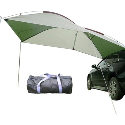 Car Tent Portable Waterproof Camping Shelter Car Rear Canopy Outdoor Side Canopy Sun Protection For Car Self-driving Tour Travel