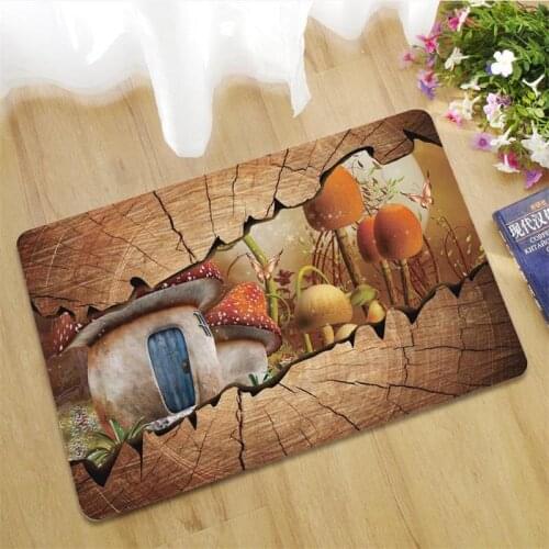 Popular Fashion Entrance Doormat Rubber 3D Kitchen Floor Mat Living Room Anti-Slip Absorbent Bath Rugs Shower Carpet Decorative