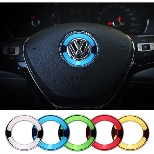 Multicolor Steering Wheel Center Decoration Cover Trim Auto Interior For Volkswagen VW BEETLE PASSAT car stickers accessories