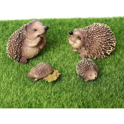 Realistic Wild Animal Hedgehog Spiny Anteater Toy Models Figurines Fairy Garden Animals Cake Topper educational toys