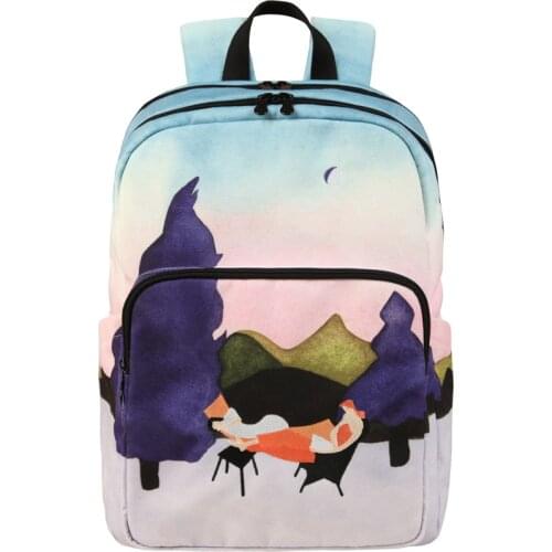 YIZI Original Design Womens Backpack Tide Canvas Large Capacity Unisex Travel Bag Girls Laptop Backpack Preppy Style Mochilas