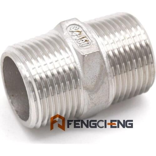 3/4" MPT Hex Nipple 304 Stainless Steel Homebrew Pipe Fitting Brewer Hardware