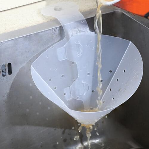 1pc Kitchen Filter Sink Strainer Drain Basin Collapsible Simple Oil Screen Sink Drain Collapsible Drain Sink Kitchen Accessories