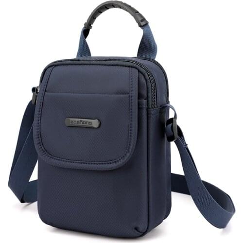 Oxford Crossbody Shoulder Bag Men Zipper Casual Travel Messenger Pack Male Shoulder Sling Working Bags Bookbag Briefcase