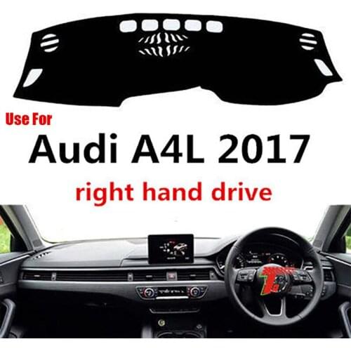 TAIJS Factory 3 Colors Car Dashboard Cover Classic Mat Fit for Audi A4L 2017 Right Hand Drive