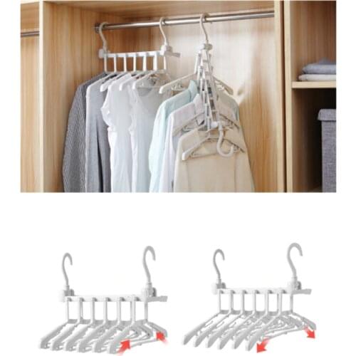 Telescopic Magic Foldable Clothes Hanger Foldable Laundry Dryer Drying Rack Cloth Hangers Tumble Hanging Laundry Stand Organizer