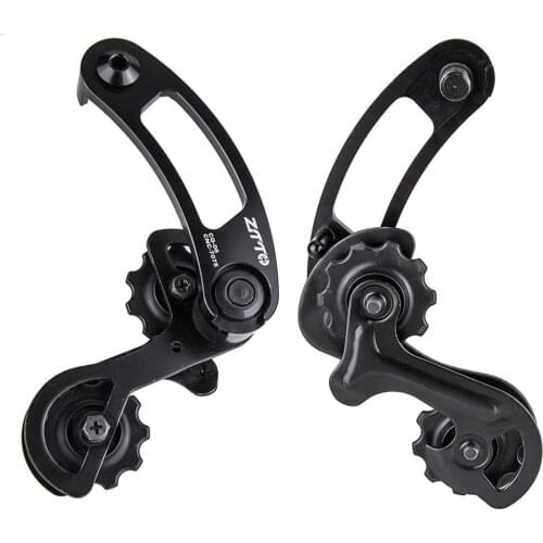 Outdoor E-bike Bicycle Single Speed Derailleur Bicycle Chain Tensioner For Hanger Mount Dropout Adjustable Pulley Jockey Wheel