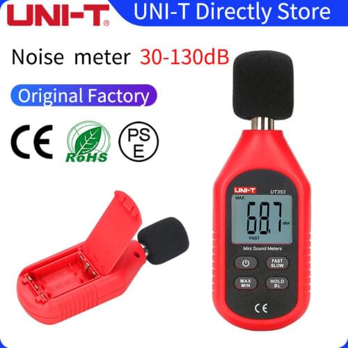 UNI-T UT353 noise measuring instrument decibel meter 30~130dB mini audio sound level meter decibel monitor