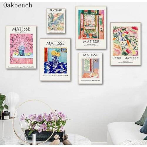 Vintage Matisse Poster Abstract Landscape Canvas Painting Retro Wall Art Print Nordic Wall Pictures For Living Room Home Decor