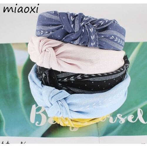 Women Hairbands Fashion Summer Turban Girls Hair Accessories Vintage Womens Headbands Adult Hair Headwear