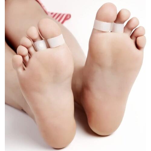 1 Pair Magnetic Silicon Diet Slimming Foot Double Toe Ring Weight Loss Diet Massage Fitness Slimming health care dropshipping