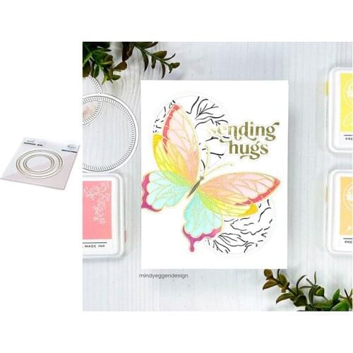 2021 New Arrival Line Circle Frame DIY Metal Cutting Dies for Scrapbooking Stencil Handmade Card Make Model Craft Mold Die Cut