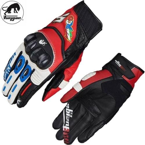 Free shipping motorcycle carbon fiber gloves, leather racing gloves, leather riding gloves, outdoor sports protective gloves